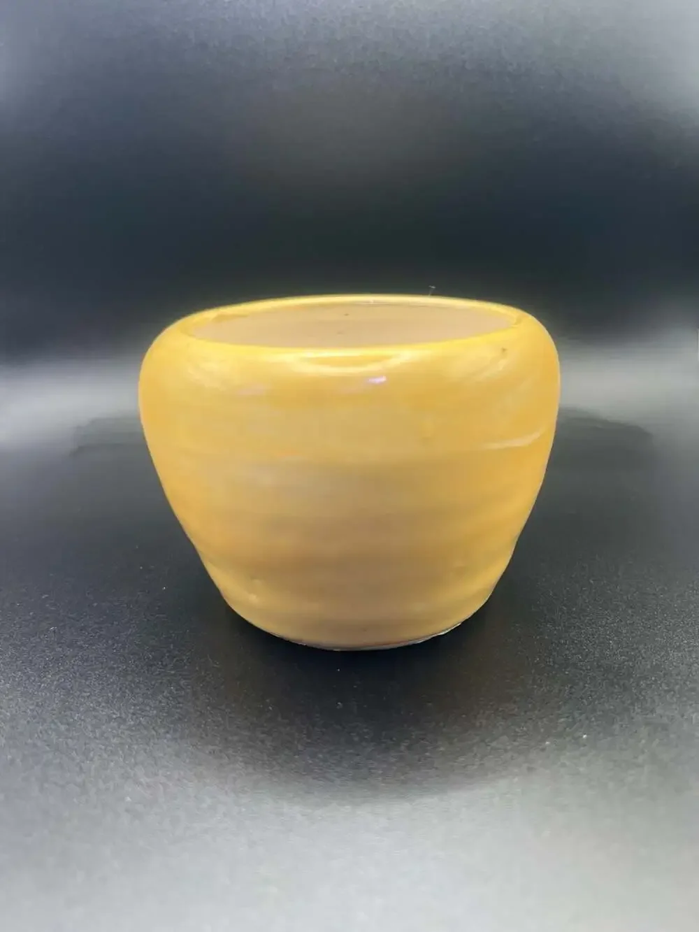 MRL Yellow Glazed Ceramic Small Planter Pot